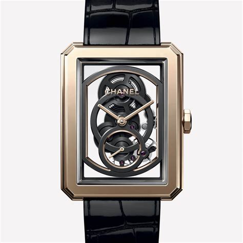 chanel boyfriend skeleton|Chanel skeleton watch.